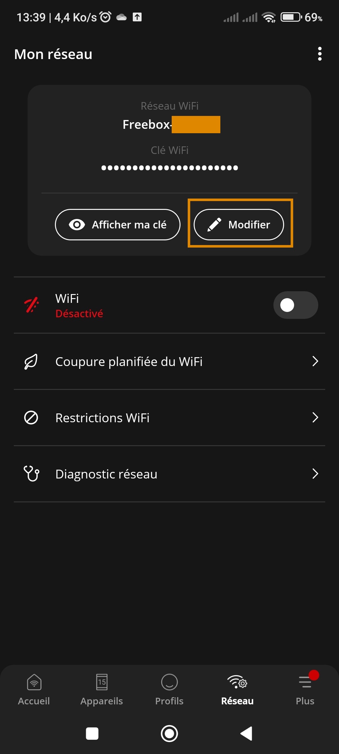 Comment modifier la clé Wifi d’une Freebox avec un Smartphone ou une ...